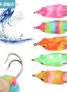 14g New Frog Fishing Lures Artificial Bait Bass Hook Soft Ba