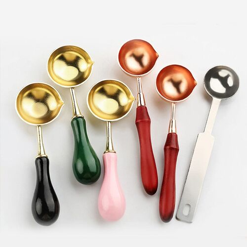Vintage Wax Spoon Seal Stamp Beads 适用于 Envelope Wedding M