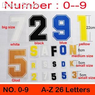 Iron on patches Letter number Hot fix sticker heat transfer
