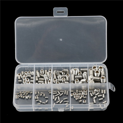 200Pcs/set 304 Stainless Steel Wood Screws Allen Head Socket