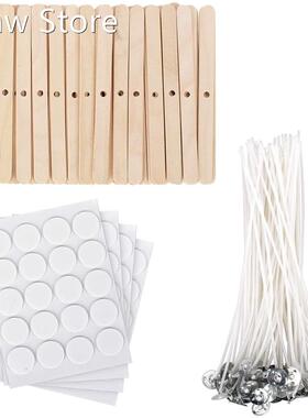 Candle Making Kit,Wooden Candle Wick Holders,Candle Wick Sti