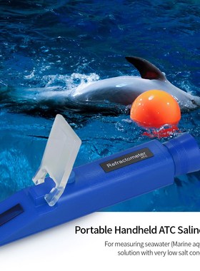 Portable Handheld ATC Salinometer Seawater Salinity Refracto
