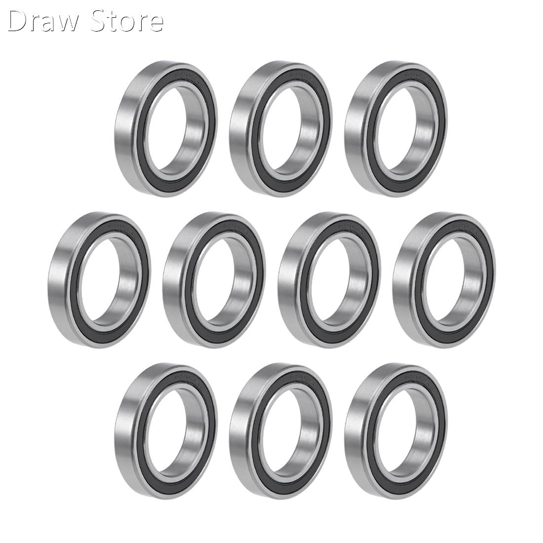 10pcs 6906-2RS Deep Groove Ball Bearings 30x47x9mm Double Se