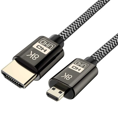 Ultra HD HDR Adapter Supports 3D 8K 60Hz Micro HDMI-Compatib