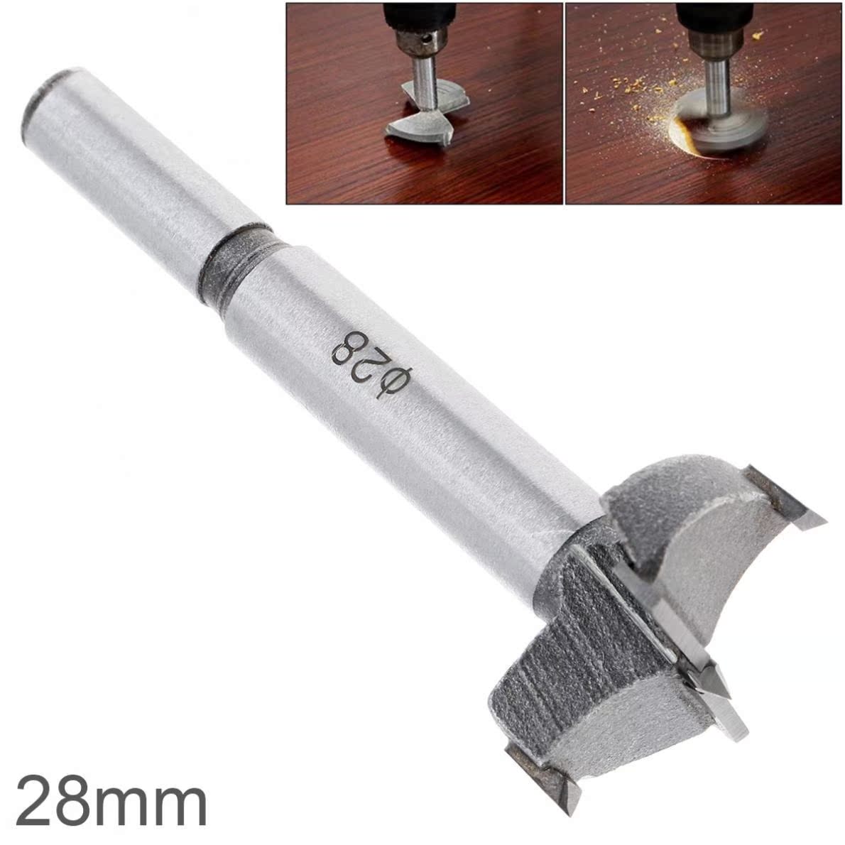 28mm Tungsten Steel Hard Alloy Wood Drill  Bits Woodworking