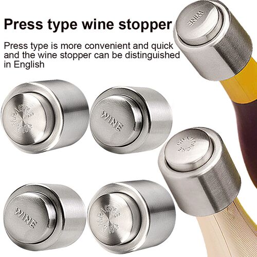 Wine Bottle Stopper Stainless Steel Fresh Keeping Champagne