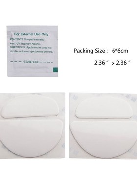 Mouse Skates Pads 2Pack White Rounded Curved Edges Mouse Fee