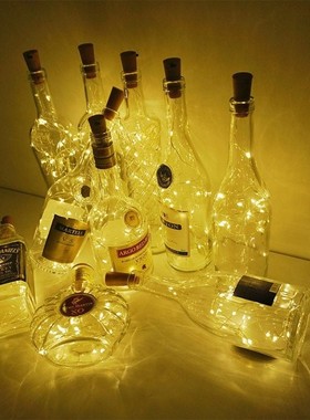 2M 20 LEDs Cork Shape String Lighting Copper Wire String Fai