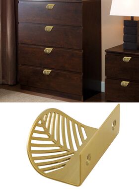 Leaf Shape Brass Door Knob Furniture Handles Drawer Pulls Ca