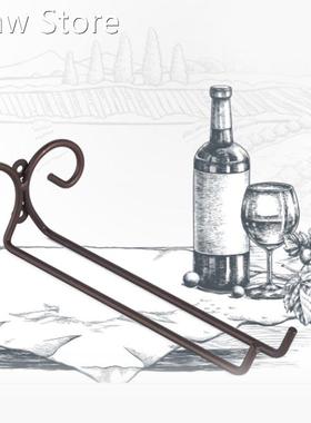 Unilateral Side Single Row Hanging Wine Glass Holder Inverte