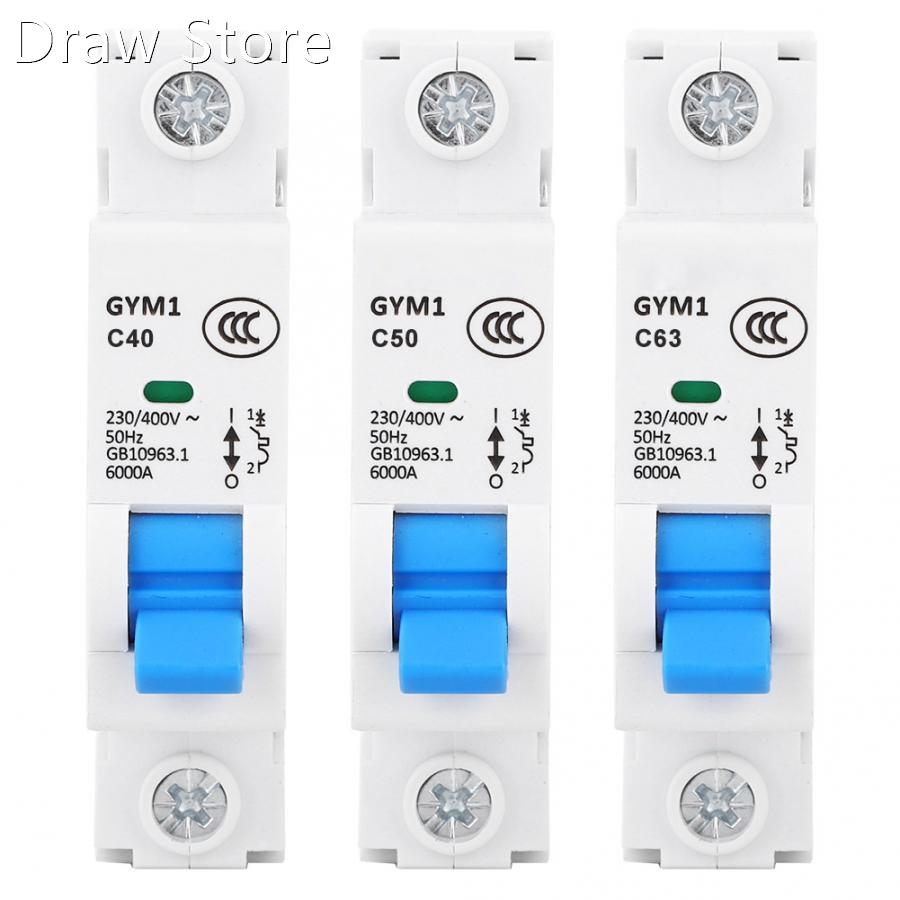 4 pcs 1P AC 230V MCB Circuit Breaker Air Breaker IP20 Air S