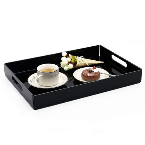 Acrylic Serving Tray Kung Fu Tea Cutlery Trays Fruit Plate S
