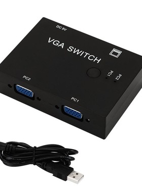 HOT 2 In 1 Out Switcher 2 Port VGA Switch Box VGA for Consol
