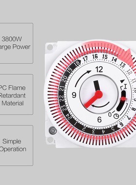 Mechanical Timer 250V Time Counter Reminder 15min 24h Kitche