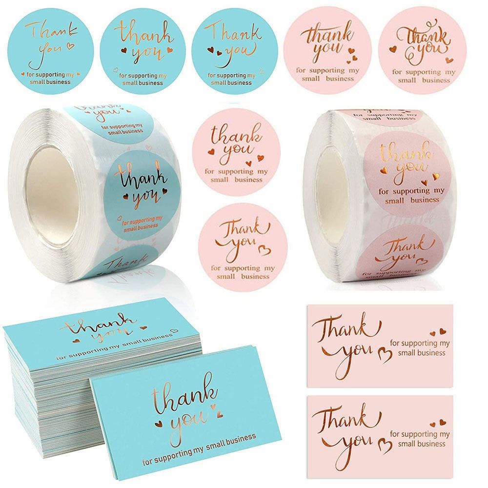 50/500Pcs Thank You For Supporting My Small Business Thanks