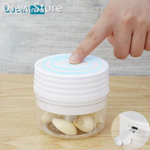 Mini Electric Food Vegetable Shredder Slicer Garlic Nut Meat
