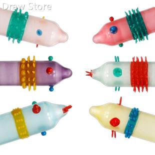 6pcs/Set Super Stimulating Spike Condom G-Spot Vagina Stimul