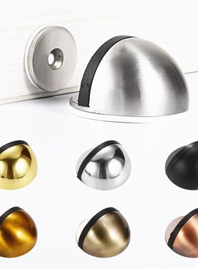 1PC Magnetic Door Stops 304 Stainless Steel Round Hidden Rub