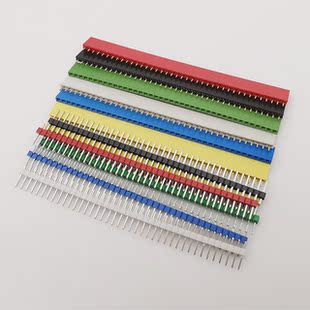 12Pcs/Set 40Pin 2.54mm Single Row Male Female PCB Board Pin