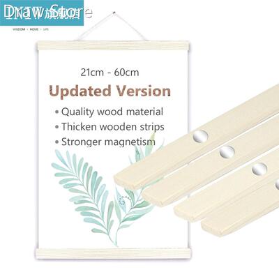 DIY Painting Frame Magnetic Wooden Hanger Teak Wood Frame Na