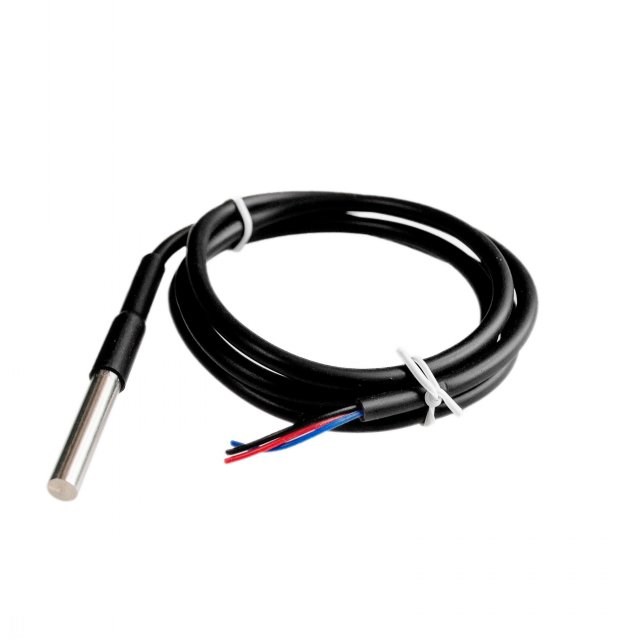 1PCS DS1820 Stainless steel package Waterproof DS18b20 tempe
