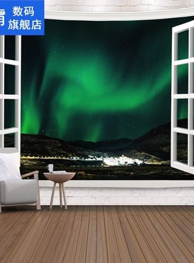 Vintage European Balcony Vacation Wall Hanging Tapestry Natu