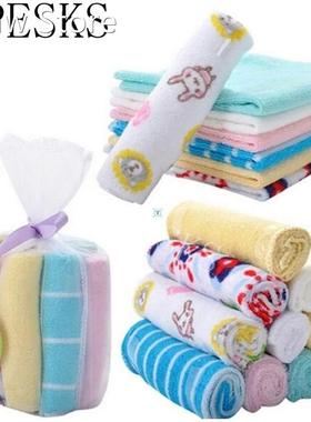 8PcsSet Baby Towel Newborn Colorful Towel Wash Cloth Bathin