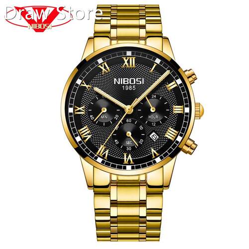 NIBOSI 2020 New Men Watch Waterproof Top brand luxury quart