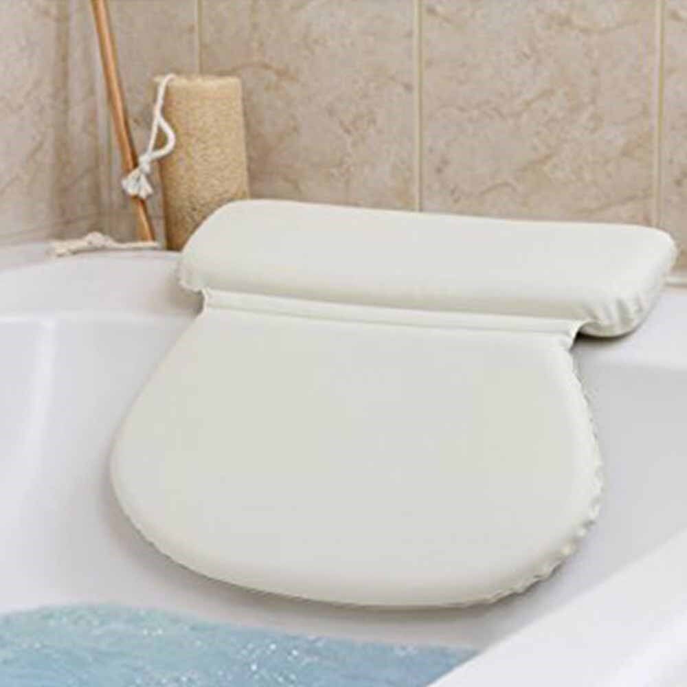 Home Bathroom Non-Slip Bath Pillow Waterproof Cushioned with