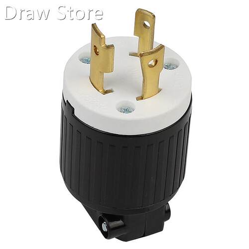 American Standard Wiring Plug NEMA L6-30P 30A 250V American