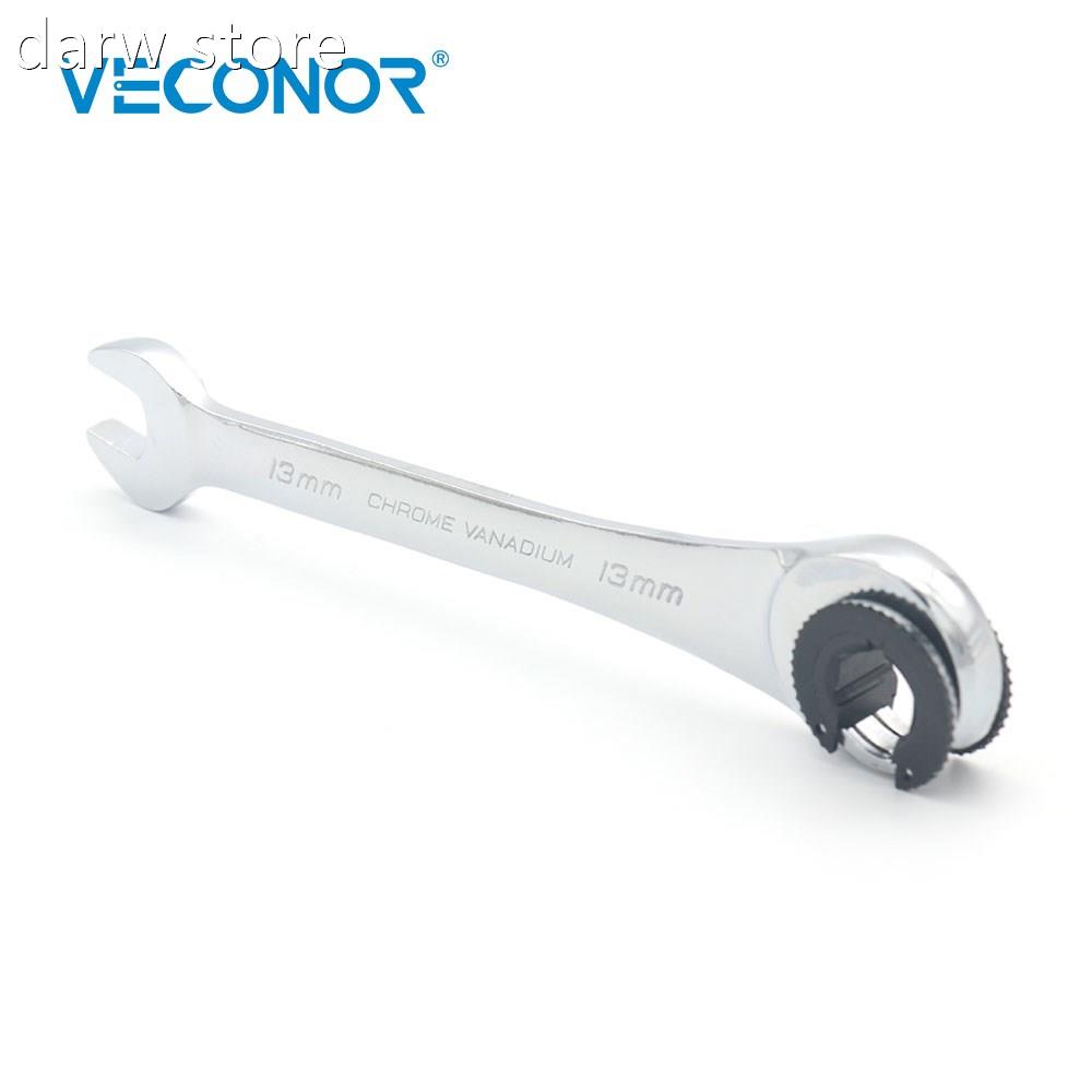VECONOR 12cs tRa1tche Flarep  Nut Wrench SetMirror Polish 8