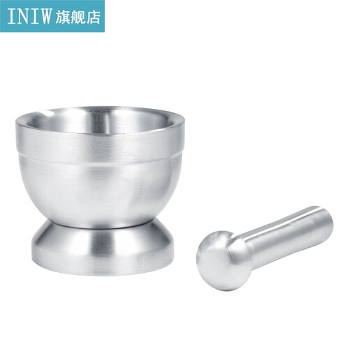 Stainless Steel Mortar And Pestle Mixing Grinding Bowl Set K