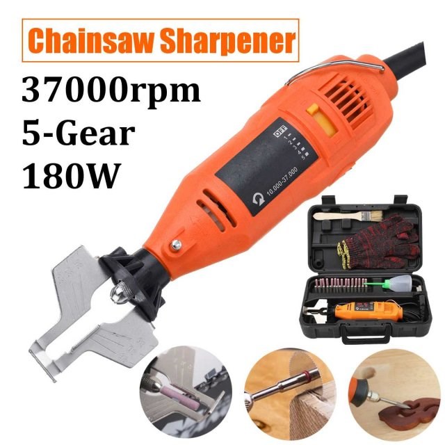 180W 5 Gears 37000 rpm Chainsaw Sharpener Electric Grinder C