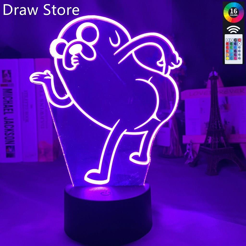 Adventure Time Jake The Dog Bend Over Figure Led Night Light
