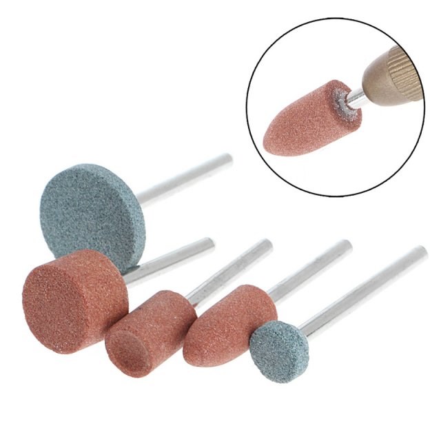 5Pcs 3mm Shank Wheel Head Grinding Polishing Electric Grinde