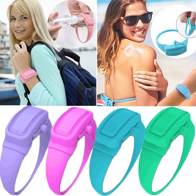 4PCs Sanitizer Bracelet Pumps Disinfectant Sanitizer Dispens