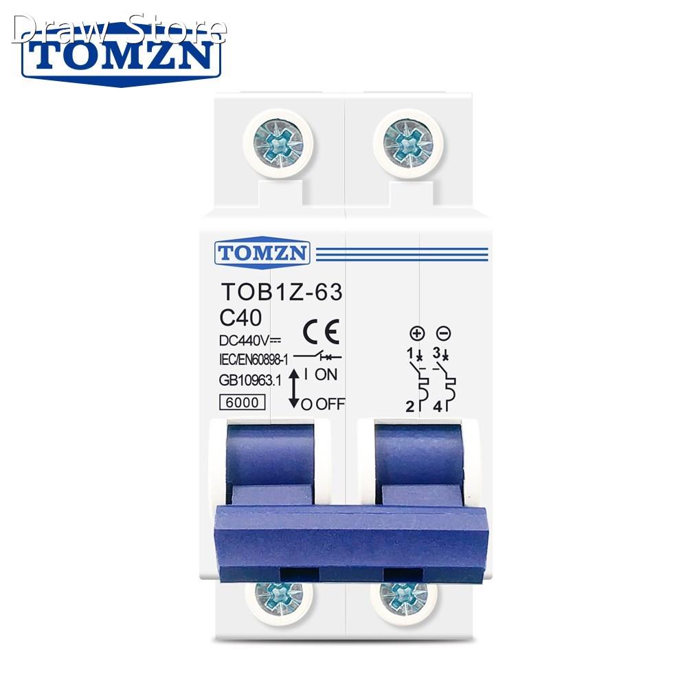 2P DC MCB 6KA 440V Mini Circuit Breaker 3A 6A 10A 16A 20A 25