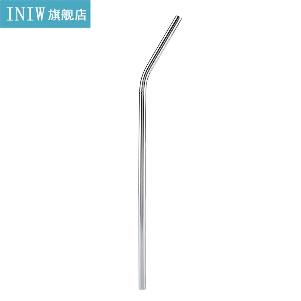 Stainless Steel Metal Reusable Straignt Bent Drinking Straws