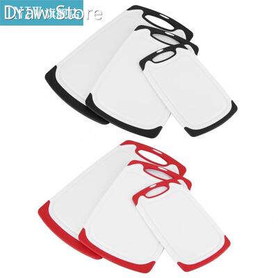 3pcs Durable Non-slip Fruit Vegetable Cutting Chopping Board