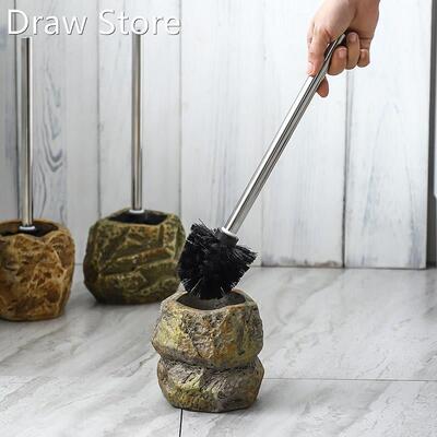 Vintage stone Shape Lavatory Brush Toilet Brush Creative Ho