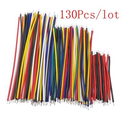 130Pcs/lot  24AWG Breadboard Jumper Wire Cable Kit 5/8/10CM