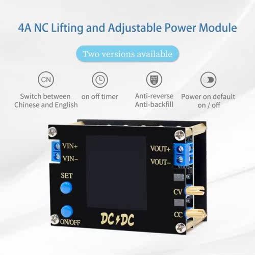 0.5-30V DC DC Automatic Boost Converter CC CV Power Module 6