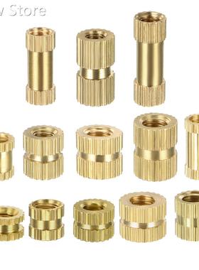 50Pcs Female Thread Brass Knurled Threaded Insert Embedment