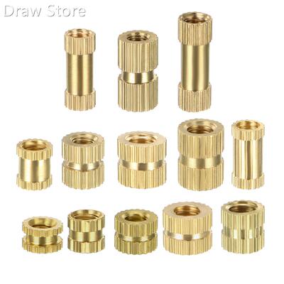 50Pcs Female Thread Brass Knurled Threaded Insert Embedment