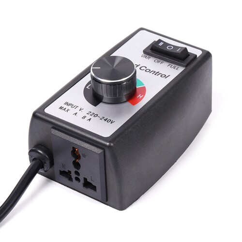 Universal EU Plug 230V 8A Stepless Motor Speed Controller Ad