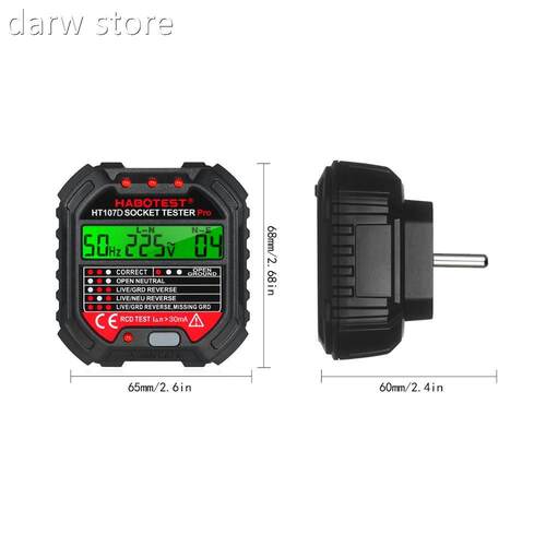 c HABOTEST HT107D Outlet Tester with901 25S0V oket Tester Au