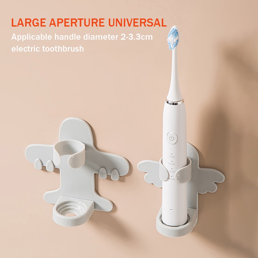 Eelctric Toothbrush Holder Plastic Hanging Wall Mounted Punc