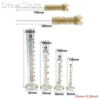 10ml 25ml 50ml 100ml Graduated Cylinder Measuring Tool Lab G