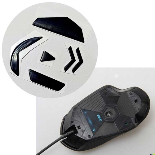 1Set Mouse Skates Replacement Glide Feet Pads Black Mouse Fe