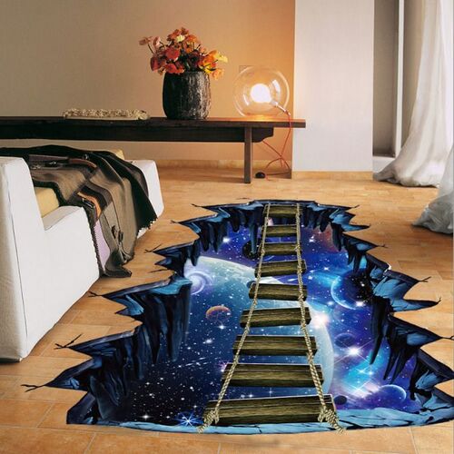 NEW Large 3d Cosmic Space Wall Sticker Galaxy Star Bridge Ho